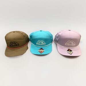 Lot Of 3 Pukka Mens Boardroom Tri-Tech Adjustable Strapback Hat Cap NWOT